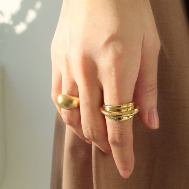 Oepe THREE LAYER RING (Gold)