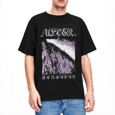 Creative Ulver Electronica Band Bergtatt TShirts Men Womens Crewneck Pure Cotton Black Metal Short Sleeve Big Size Clothing