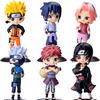 Anime Naruto  Figure 6pcs/set Shippuden Uchiha Sasuke Hatake Kakashi Namikaze Minato Action Figure Collection Model Toys Gifts