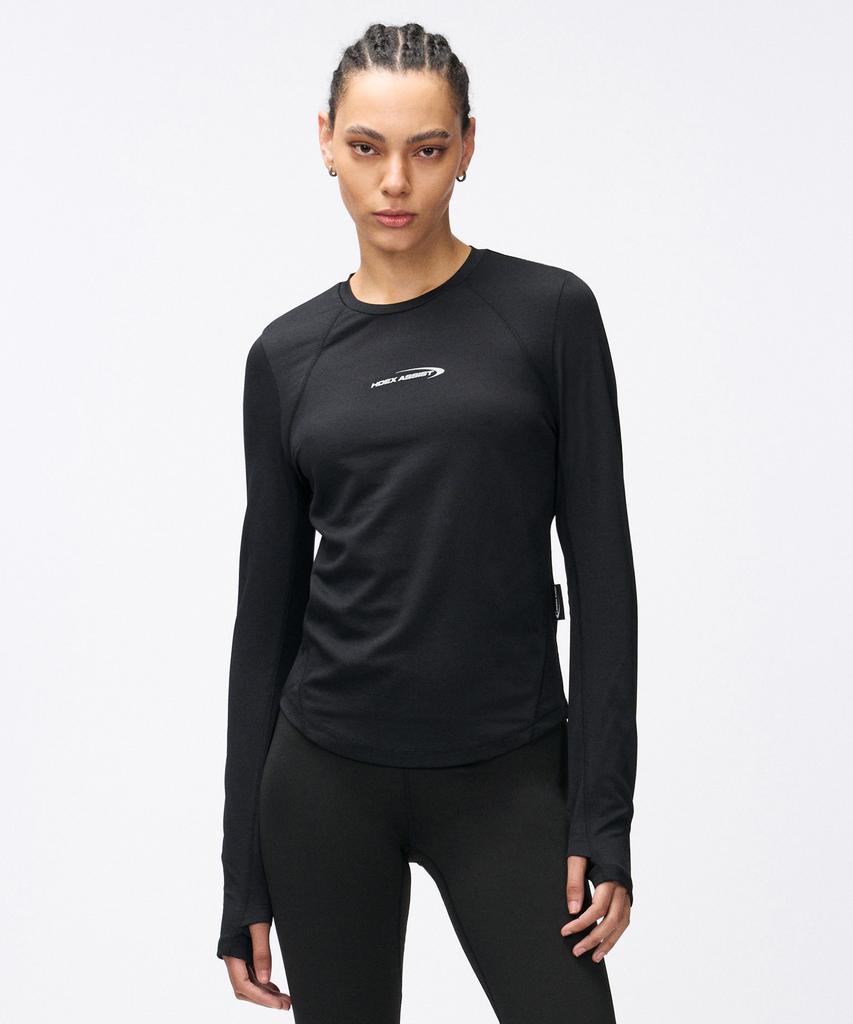 HDEX Women'S Assist Waffle Performance Long Sleeve (Black)