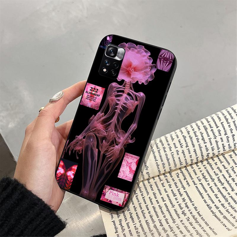 Skeleton Art Phone Case For Xiaomi Redmi Note 13 12 Pro 11S 11 10 Pro 10S 12S Redmi 13 14C 10 13C