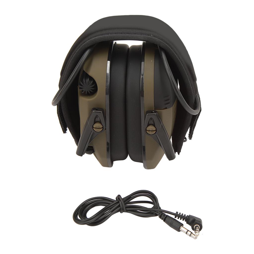 Noise Reduction Earmuffs Soft Padding Foldable Ear Protection Earmuff for Outdoor Use OD Green