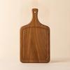 Wood Cutting Boards with Handle Walnut Smooth Butcher Block for Kitchen,