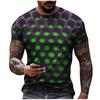 Men's T-Shirt 3D Printed Neck 3D Print Plus Size Casual Casual Short Sleeve Retro Street Fashion Overs