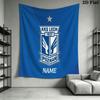 Custom KKS Lech Poznań Wall Hanging Printed Fabric Blanket Decorative Tapestries for Bedroom Living Room Home Decor