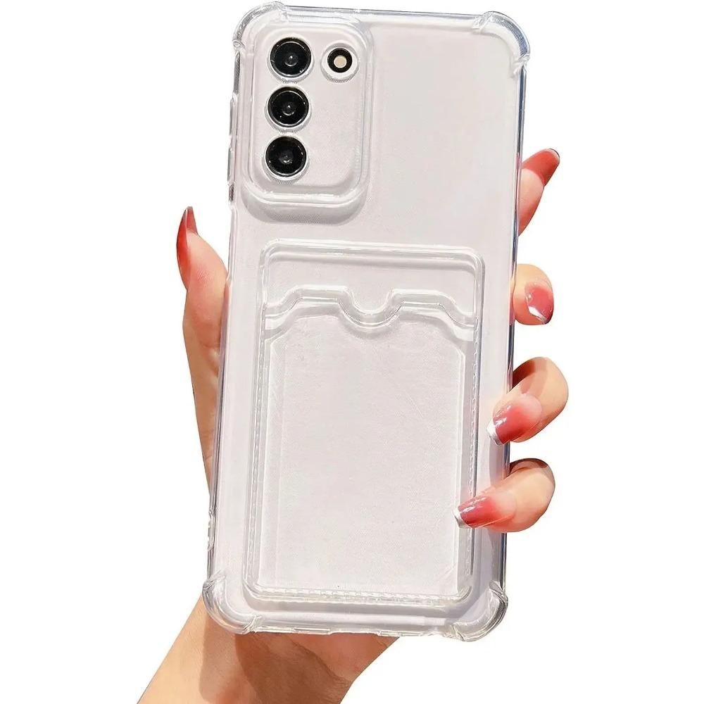 

Чехол-сумка для карточек для Samsung Galaxy A55 5G A35 A15 A24 A54 A14 A34 A23 A51 A21S A42 A50S A30S A50 Ударопрочный прозрачный чехол из ТПУ A02 чистый