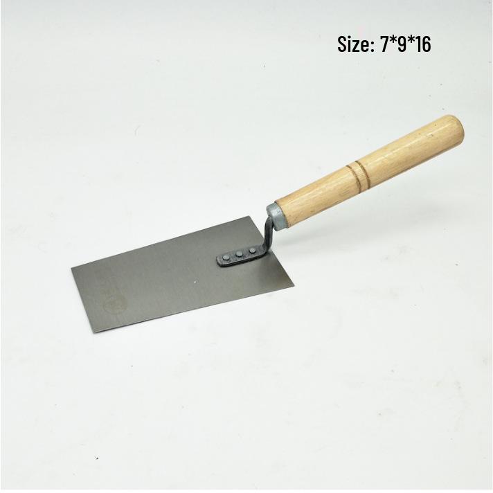 Bent Handle Stainless Steel Trowel - Bricklaying and Tiling Tool for Mortar and Plastering
