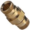 TR22M-TR22M DualConnect Adapter - Easy!Lock HD HDS Straight Brass Connector