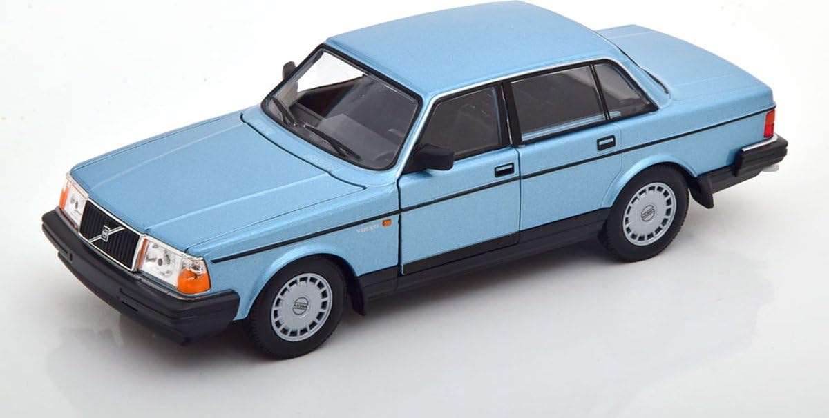 

Welly Volvo Miniature Car 1/24 240 GL Light Metallic Blue WE24102BL