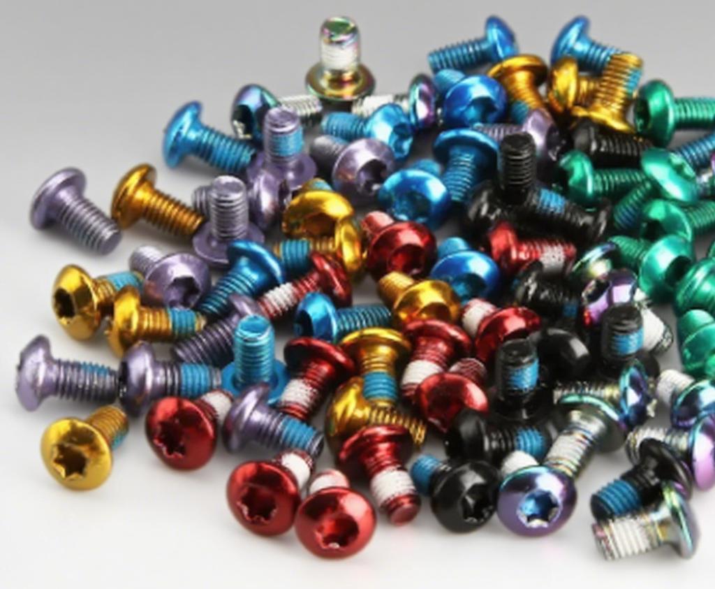 12pcs Colorful Bicycle Disc Brake Rotor Bolts T25 M5x9mm Stainless Steel Road Bike Fixing Screws Part Cycling Accessory