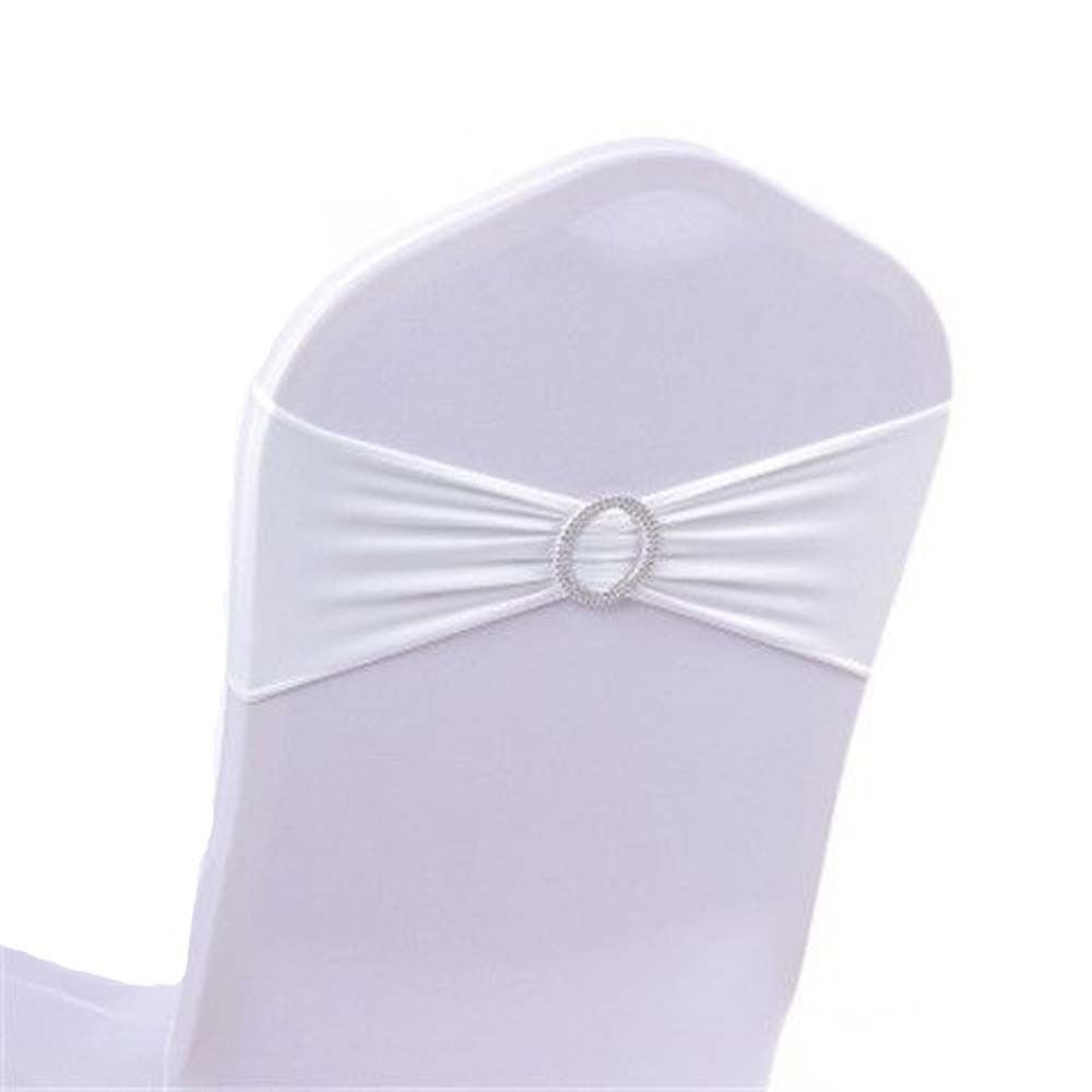 10Pcs Elegant Chair Bowknot Ribbon Decors Modern High Elastic Chair Sash Bow Reusable Back Cover Back Tie Sashes Home