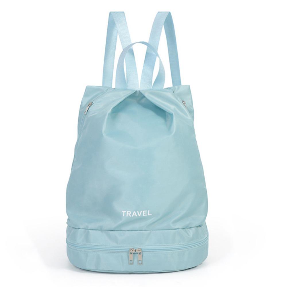 

Shoe Compartment Outdoor Beach Bag Waterproof Fitness Bag Swimming Bag Swimming Pool синий