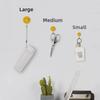 Zhenxin 9806 Cartoon Smiley Sticky Wall Hook, 3-Pack - Creative Plastic Clothes Hangers