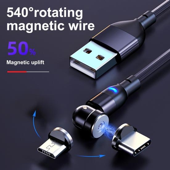 Cable de Carga Magnético USB C a Tipo C/Micro USB, PD 60W