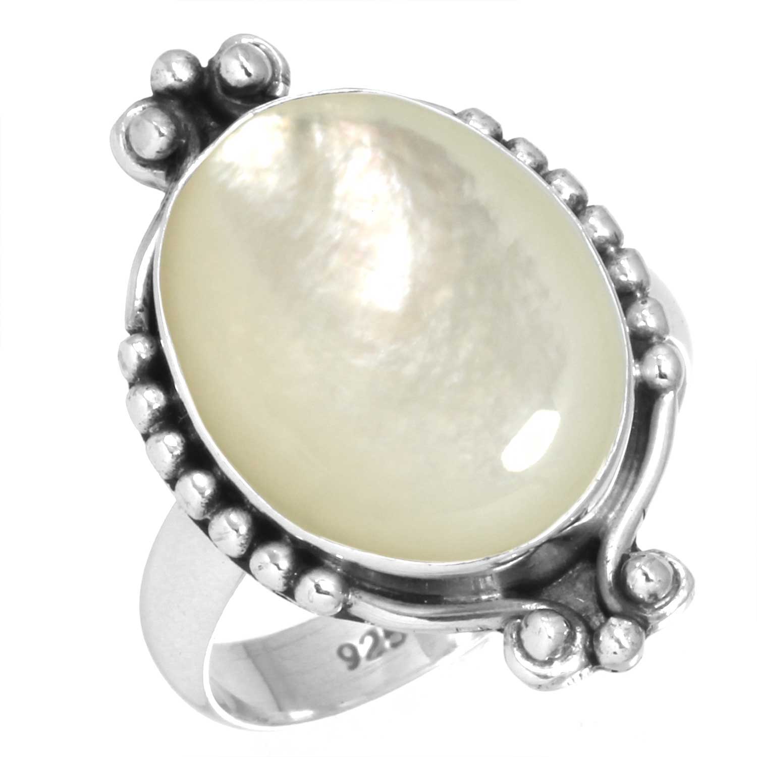 

Кольцо из стерлингового серебра 925 пробы с драгоценными камнями, ювелирные изделия ручной работы, подарок на помолвку, сине-зеленый, фиолетовый, медный, бирюзовый, жемчужный, лазурит, перламутр, солитер 9.5 мать жемчужного