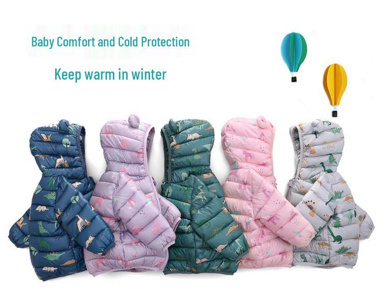 Piumino per Bambini Stile Cartone Animato Autunno/Inverno 2026: Cappotto Corto Leggero in Cotone per Bambini Piccoli, Ragazzi e Ragazze