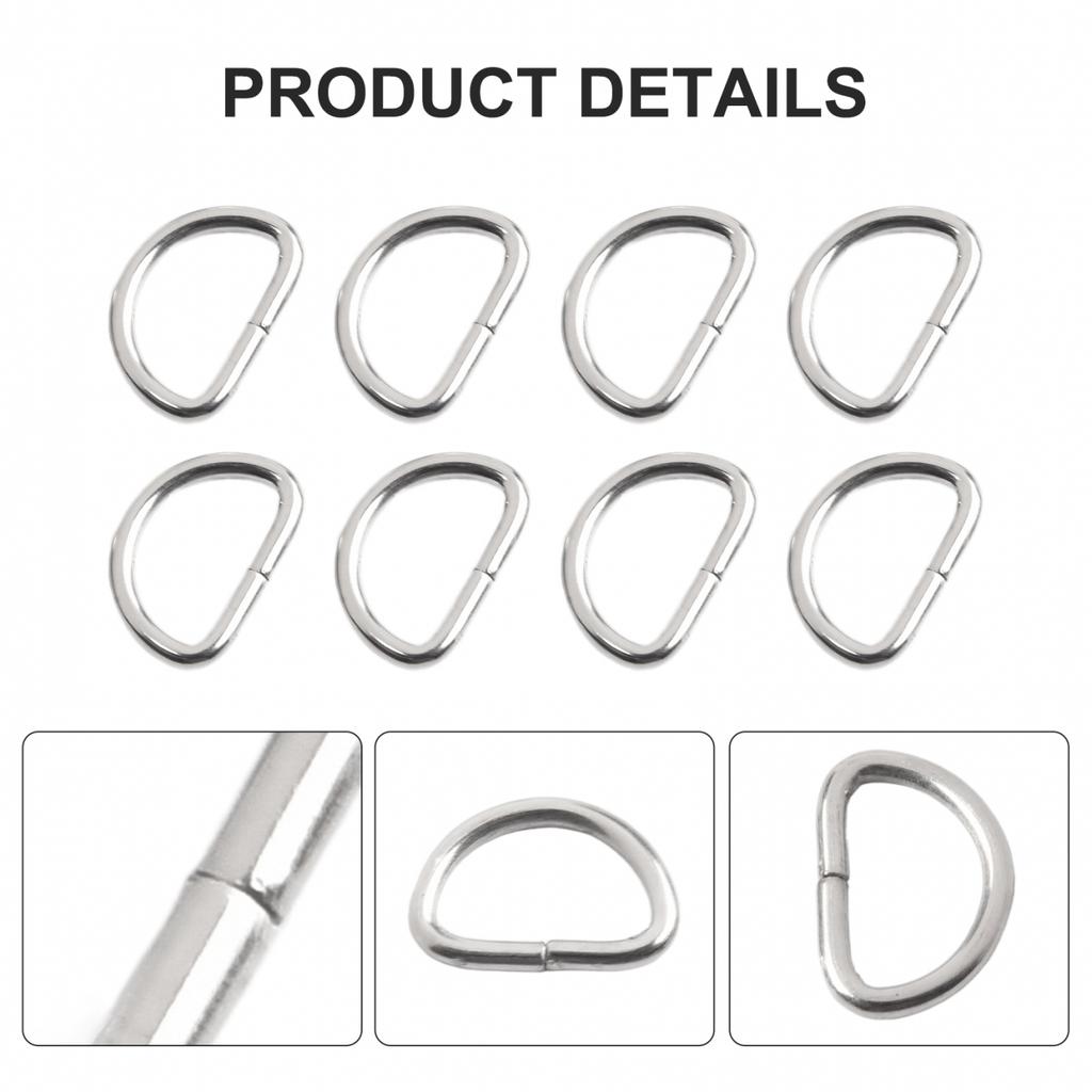 Mehrgrößen D-Schnallen Tragbar Stark Robust Einfach zu Bedienen