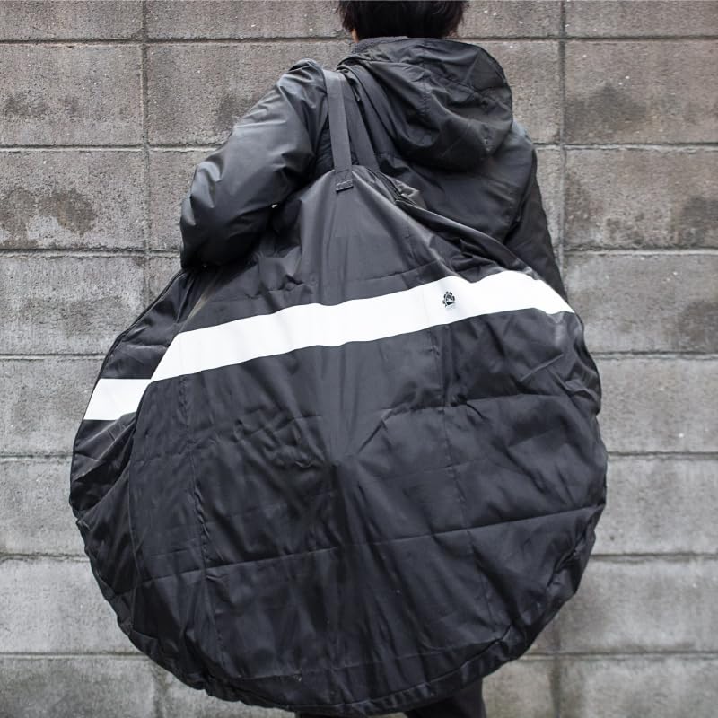 GORIX Wheel Bag for 2 Wheels Storage for Car Suitable for Road Cross and Mountain Bikes (with Bag) Storage, Bicycles, Bikes, Bikes, (White Line) (Ca5)