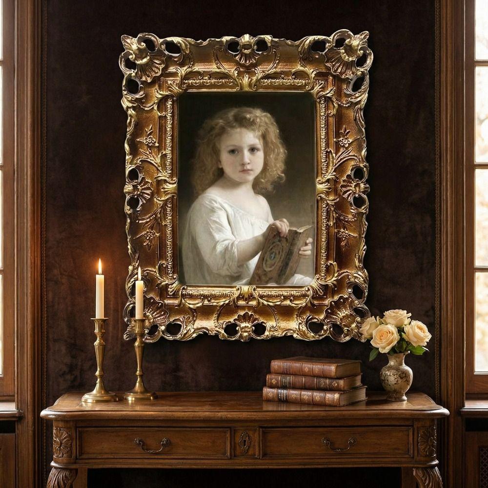 Luxury Ornate Picture Frame Resin Photo Props Frame Ornaments Photo Stand  Studio Decoration
