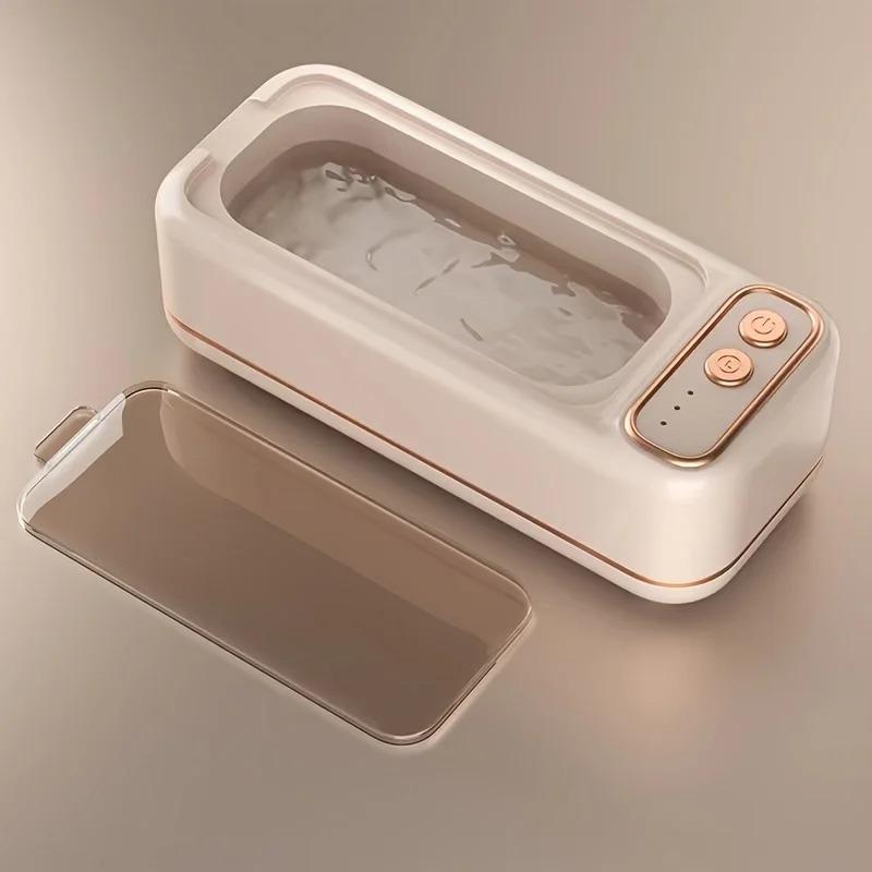 Limpador Ultrassônico Portátil para Joias Relógio Óculos - Vibração de Alta Frequência Carregamento USB Máquina Amigável para Viagem