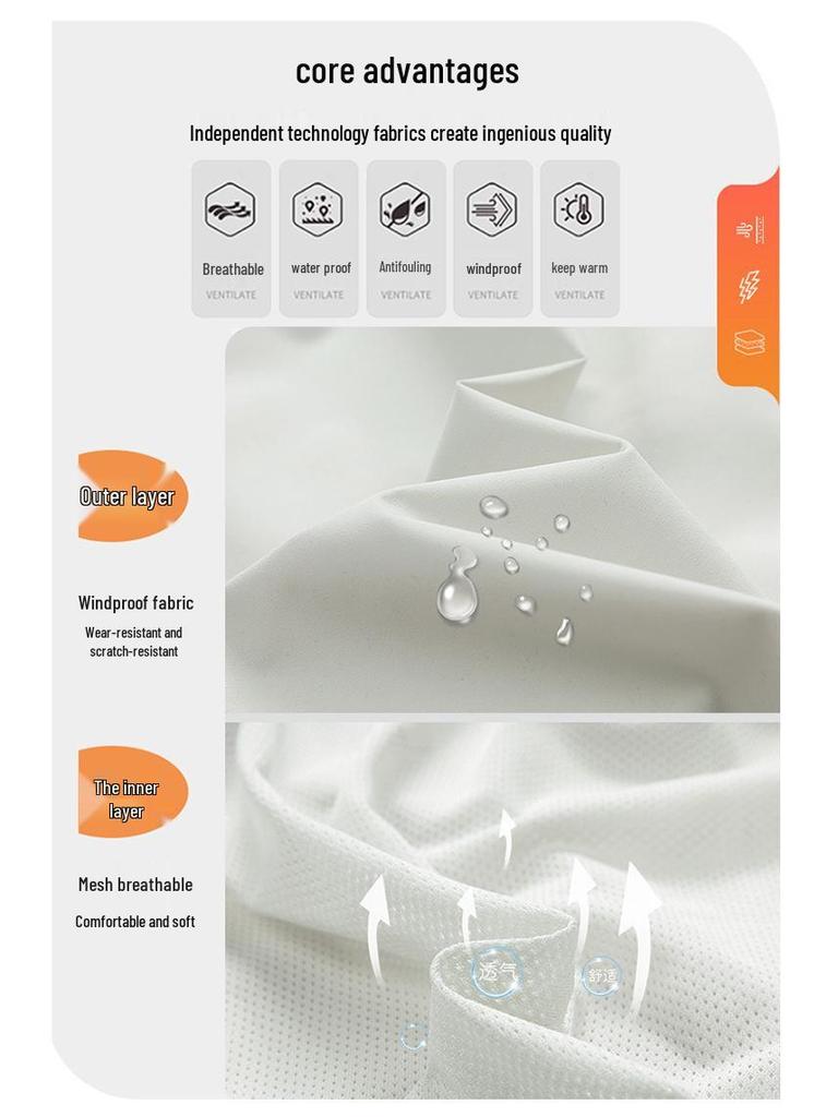 Unisex Windproof & Waterproof Color Block Hooded Jacket for Spring/Autumn Hiking