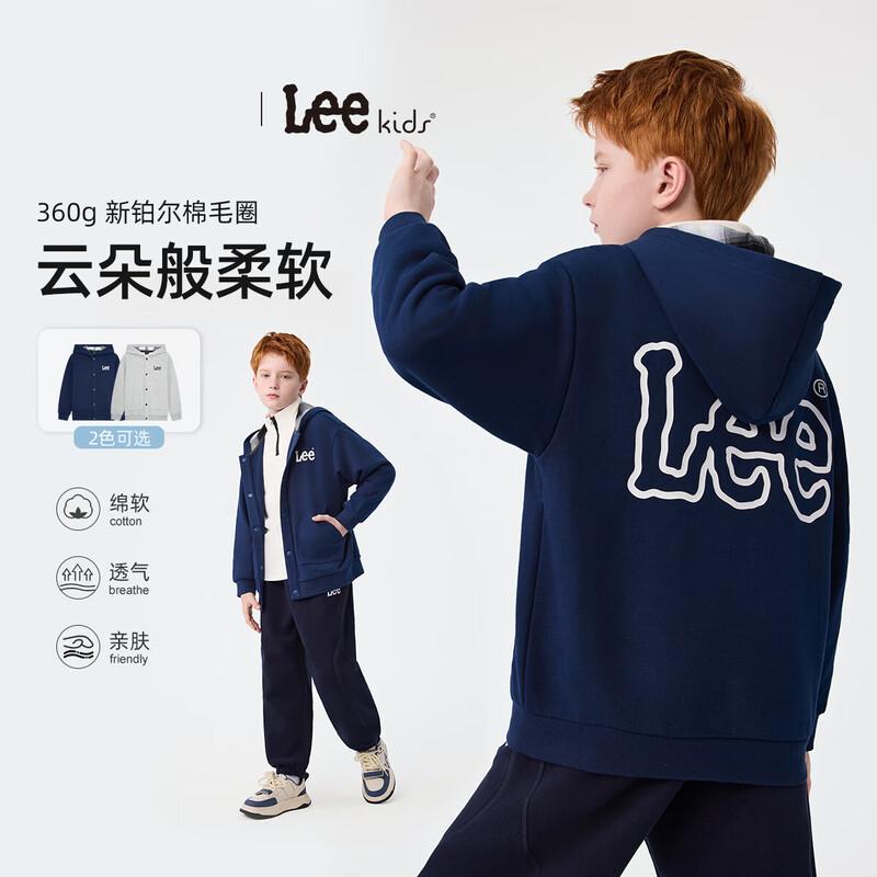 

LeeKids Kids Hooded Vintage Print Windproof Warm Jacket 160+