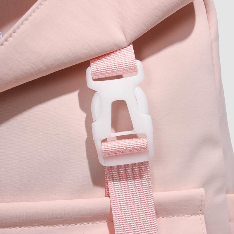 Preppy Einfarbiger Schulranzen Damen Rucksack mit großem Fassungsvermögen