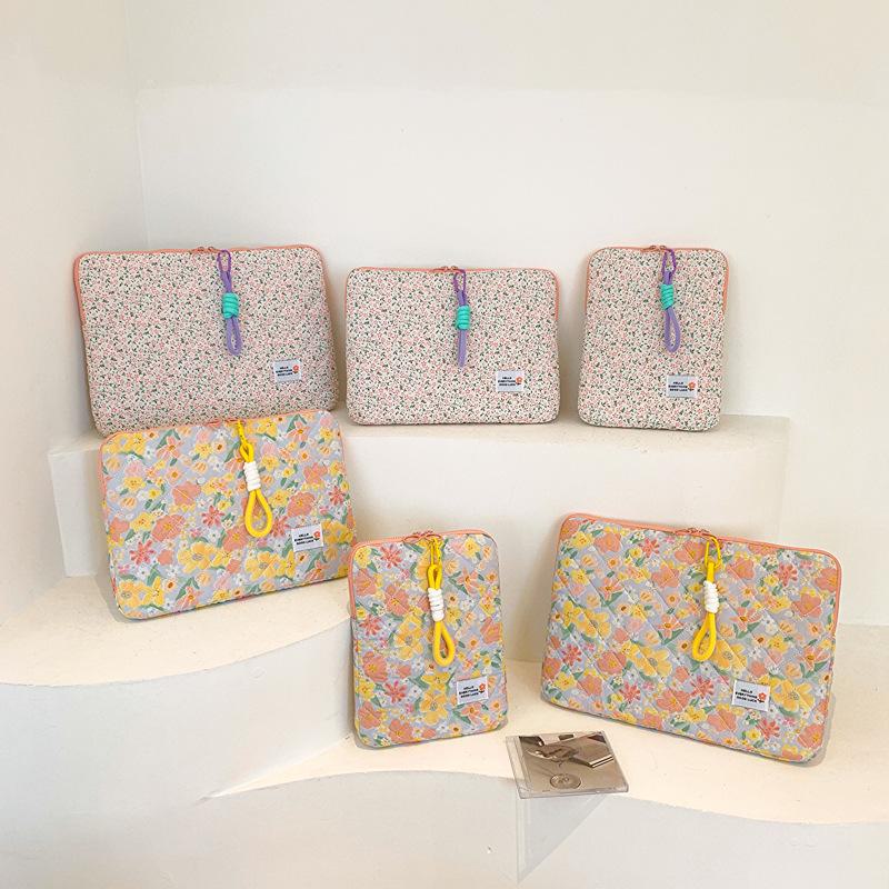 New Style Ladies Laptop and iPad Bag - 11/13/15 Inch, Fresh Floral Design