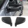 For Isuzu MU-X MU X  2024 2025 ABS carbonfiber black look Side Door Mirror Rear View Rearview Caps Trim Car  Accessories