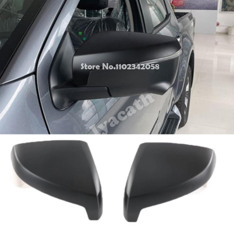 For Isuzu MU-X MU X 2024 2025 ABS carbonfiber black look Side Door Mirror Rear View Rearview Caps Trim Car Accessories