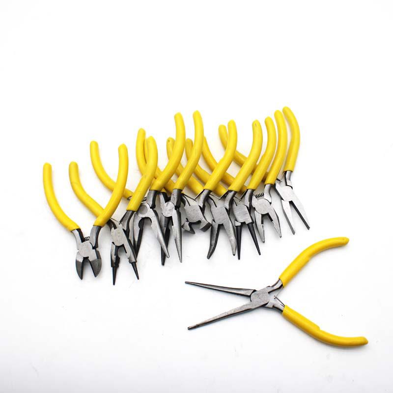 5" Mini Pliers for DIY Jewelry, Multi-Function Wire Cutters, Angled Top Cutting Pliers