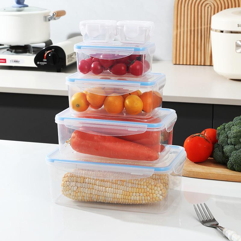 Microwaveable Food-Grade Plastic Storage Container: Fresh-Keeping & Sealable for Lunch and Fruit