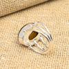 Niesamowity kamień szlachetny tygrysie oko 925 srebro ręcznie robiona biżuteria pierścionek dla niej