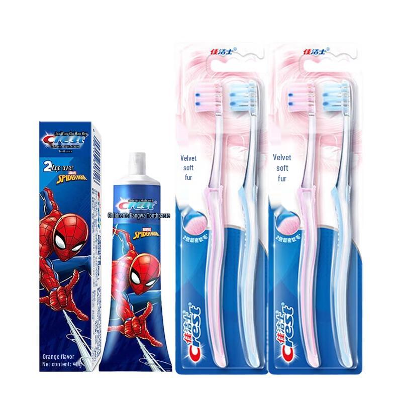 Детская зубная паста и зубная щетка Crest Человек-паук