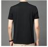 Men’s Summer 2025 V-neck Single-button Short Sleeve Breathable T-shirt