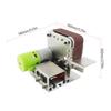 Mini-Bandschleifer Elektrische Schleif-Polier-Schleifmaschine 7 variable Geschwindigkeiten mit 10 Schleifbändern zum Polieren von Holz Acryl Metall