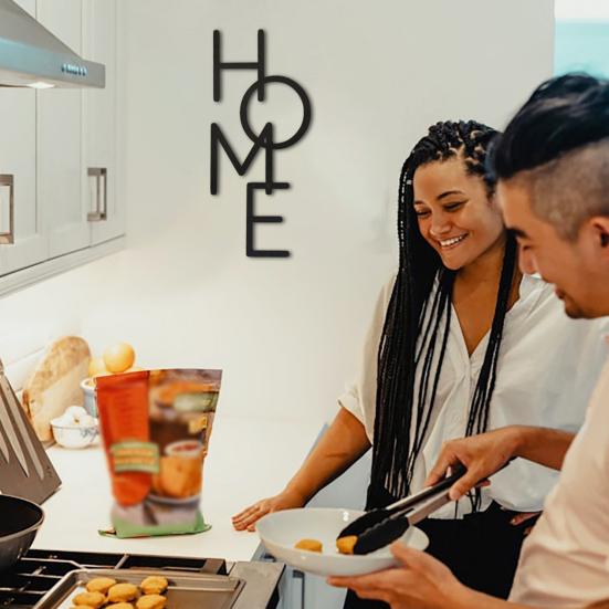 Dřevěná nástěnná dekorace HOME Farmhouse Rustic Duté písmeno Nástěnné umění Domov Ložnice Obývací pokoj Kuchyně Nástěnné dekorativní znamení