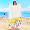 S-Sailor M-Moon Beach Towel Bath Towels Bathroom Items Swimming Pool Spa Playa Travel Sauna Baby For Home Microfiber Gym Shower