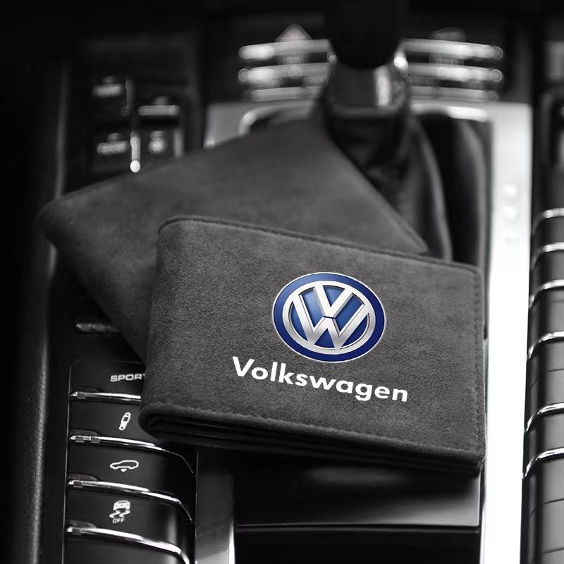 PU Leder Kreditkartenetui Schutzhülle für Fahrzeugpapiere für Volkswagen Golf-5 6 7 MK6 Jetta Lavida Polo Tiguan Passat B5 B6 B7