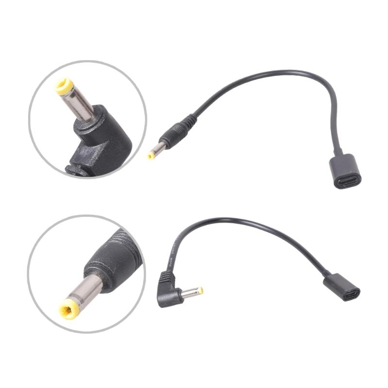 90 Degree Right Angle USB C Female To 4.0mmx1.7mm DC5V Power Cable Adapter Cord For Router Camera Lamp Fan