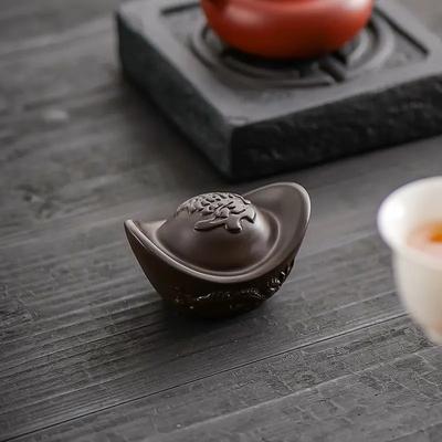 High-end Teapot Cover Holder Purple Sand Xianglong Cover Tray Tea Ceremony Accessories Creative Teaware Vintage Tea Cover Holder