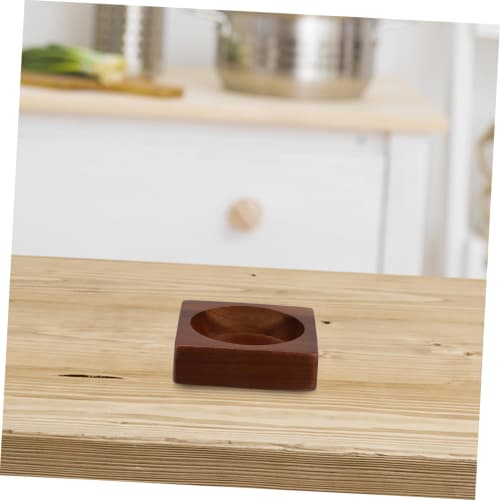COLLBATH Wooden Grinder Bottle Base, Salt and Pepper Tray for Countertop Organization, Sturdy Wooden Stand, Storage Tray for Kitchen and Dining Table