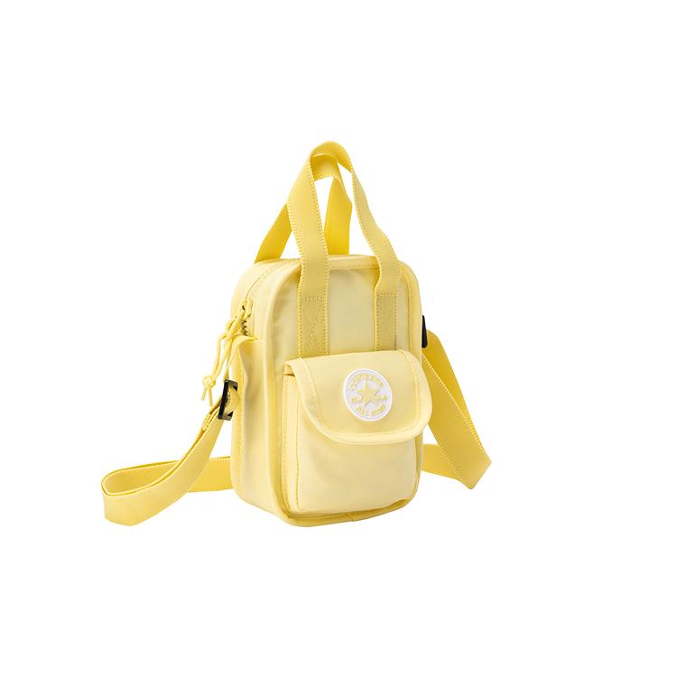 New Converse Polyester Handbag, Shoulder Bag, Crossbody Bag Small Goose Egg Yellow CV2513031PS-006