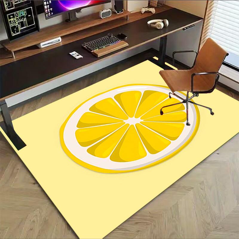 1PC lemon Extra Large Non Slip Floor carpet, Office, family, Studio   Large Area Rug Indoor Rugs, Bold Statement Piece