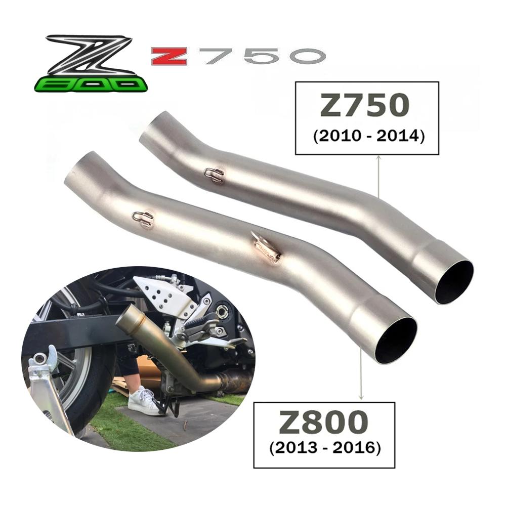Motorcycle Exhaust Muffler Escape For KAWASAKI Z800 2013-2016 Z750 2007-2014 Exhaust Contact Middle Link Pipe Z750 Z800