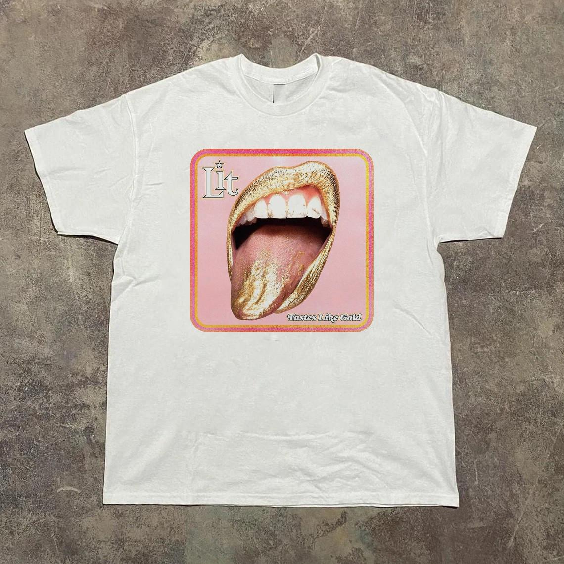 Lit Band Album White Cotton Shirt Full size S-5XL Unisex TH278 L