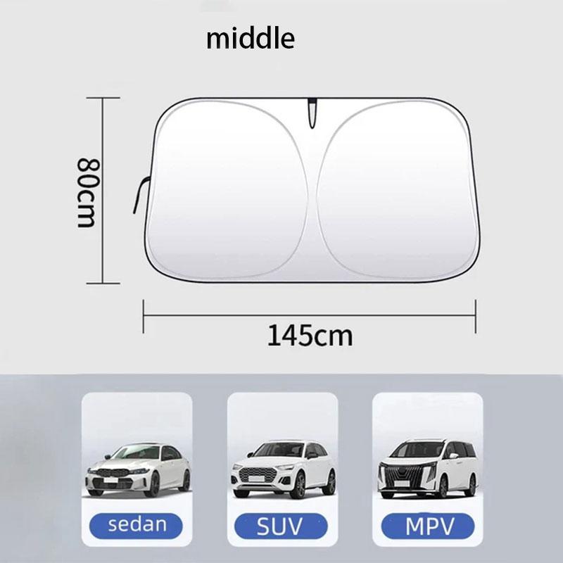 Auto Folding Sun Shade Windshield Visor Cover Car Front Window Sunshade UV Protection Summer Styling AccessoriesWindshield Sunshades 1
