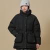BBC EARTH W Teddy String Middle doWn Jacket  Black 