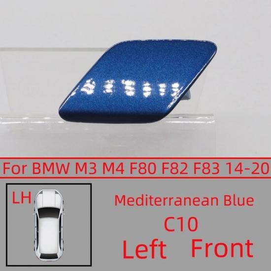 Mediterranean Blue Left Headlight Washer Cap for BMW M4 F83 Convertible 2014-20
