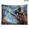 Kratos God of War Wall Tapestry Aesthetic Wall Hanging Printed Fabric Blanket Decorative Tapestries for Bedroom Living Room Home Decor